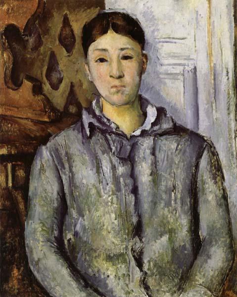 Paul Cezanne Madame Cezanne in Blue Spain oil painting art
